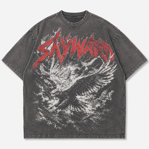 T-shirt Homme Personnalisé Hotfix en Coton Lourd 300 GSM Délavé à l'Acide Coupe Oversize Courte et Carrée avec Strass - Product Image 3