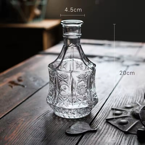 Jarrón de Vidrio <span class=keywords><strong>Madrid</strong></span> con Patrón en Relieve, <span class=keywords><strong>Boca</strong></span> Estrecha, para Arreglos Florales, Decoración de Mesa de Salón, Jarrones Transparentes de Vidrio Artístico - Product Image 4