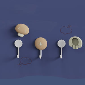 High-quality <b>Wall</b>-<b>mounted</b> Modern Hook ABS Powerful Mushroom Coat Hook - Product Image 4