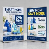 Brochures, dépliants et flyers imprimés sur mesure avec des dimensions personnalisées, brochures publicitaires, idéales pour la promotion en supermarché