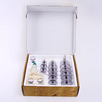 Vente en gros ensemble de ventouses sous vide en plastique traditionnel chinois 32 tasses Massage thérapeutique Hijama 18 tasses pour le style du feu arrière