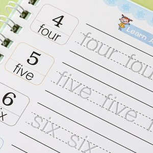 En Stock, Juego de <span class=keywords><strong>4</strong></span> Cuadernos Mágicos Sank para Practicar la Escritura a Mano, Cuadernos Educativos Preescolares para Niños - Product Image 6