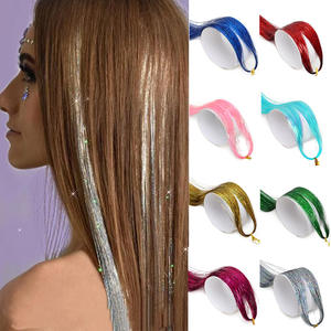 Nastro Metallico Dorato Laser Bestseller Transfrontaliero, Estensioni per Capelli Senza Cuciture Colorate, Stock di Fabbrica, Capelli Luccicanti - Product Image 1