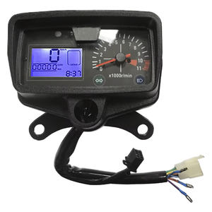4.0-CG เครื่องวัดความเร็วรถจักรยานยนต์ดิจิตอลหน้าจอ LCD เครื่องวัดแรงดันไฟฟ้าชั่วโมงจักรยานสำหรับ HAOJUE Lifan <span class=keywords><strong>Honda</strong></span> <span class=keywords><strong>CG125</strong></span> CG 125 - Product Image 1