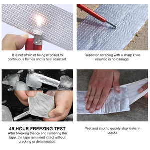 Cinta de Butilo con Lámina de Aluminio para Aislamiento Térmico <span class=keywords><strong>y</strong></span> Reflexión, Especial para Impermeabilización <span class=keywords><strong>y</strong></span> Refrigeración de Techos Metálicos - Product Image 5