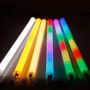 Outdoor Waterproof Landscape Hurdle Lamp Full Color Digital Guardrail LED RGB Tube For Landscape Lighting