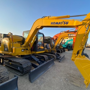 Presque neuf, haute qualité, faible consommation de carburant, excavateur Komatsu PC60 d'occasion de 6 tonnes pour petits projets de construction - Product Image 1