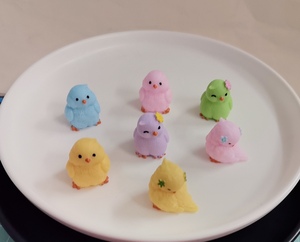 Set di 100 Ornamenti Miniatura di Uccelli in Resina, Decorazioni Carine per Giardino, Prato, Scrivania, Tavolo, Casa, Ufficio, Micro Scene - Product Image 6