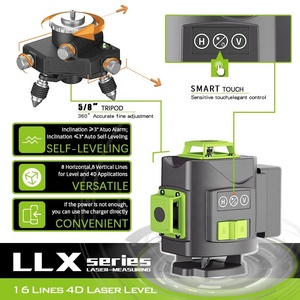 Neogrisken 4D tự san lấp mặt bằng 360 ROTARY <span class=keywords><strong>laser</strong></span> cấp 12 dòng <span class=keywords><strong>laser</strong></span> cấp cho ngoài trời công cụ xây dựng 3D <span class=keywords><strong>Laser</strong></span> 16 dòng màu xanh lá cây - Product Image 3