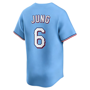 2026 Nieuw gestikt Amerikaans honkbaltenue 5 Corey Seager 48 Jacob DeGrom 6 Josh Jung 36 Wyatt Langford 17 Eovaldi 24 Nimmo - Product Image 6