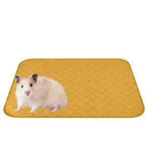 Pet Pee Pad Super Absorbent Waterproof Guinea Pig Hamster Absorbent Washable Reusable Bedding Leakproof Bottom Cage Liners