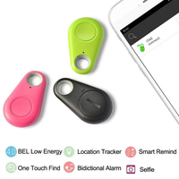 Traceur GPS miniature portable sans fil en ABS, étanche, en forme de goutte d'eau, avec alarme anti-perte et rappel pour chiens et chats