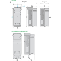 ATV610 18.5 KW/25 HP 380-460V C3 EMC ATV610D18N4Z pour application de moteur à courant alternatif triphasé d'intégration d'armoire Schneider