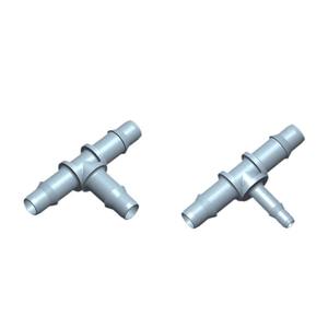 Conector en T de plástico transparente JUPlasfitting tipo PC, 3/32, 1/8, 5/32 ID para tubo rígido - Product Image 2