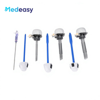 Kit de canules trocariques à usage unique Medeasy pour laparoscopie 5mm 10mm 12mm avec aiguille de Veress laparoscopique jetable