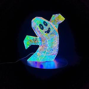Decoración <span class=keywords><strong>de</strong></span> Escena Luminosa con Sombrero <span class=keywords><strong>de</strong></span> Bruja Mágico para Fiesta <span class=keywords><strong>de</strong></span> Halloween, Material PET, <span class=keywords><strong>de</strong></span> Flower World - Product Image 4