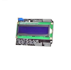 Hot Lcd1602 <span class=keywords><strong>Display</strong></span> <span class=keywords><strong>Module</strong></span> Met Toetsenbord Schild Board Blauw Lcd 1602 - Product Image 3