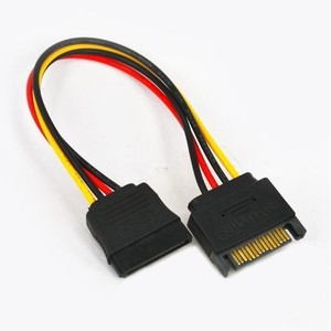 Adaptador divisor de energía Sata de 1 a 2, conector macho de 15 pines a doble hembra para dispositivos de almacenamiento de computadora - Product Image 2