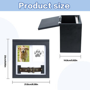 Cadre miroir commémoratif en bois noir pour photos paysage et <span class=keywords><strong>portrait</strong></span> de 3x5 pouces pour chiens et chats, écologique pour les amoureux des animaux - Product Image 5