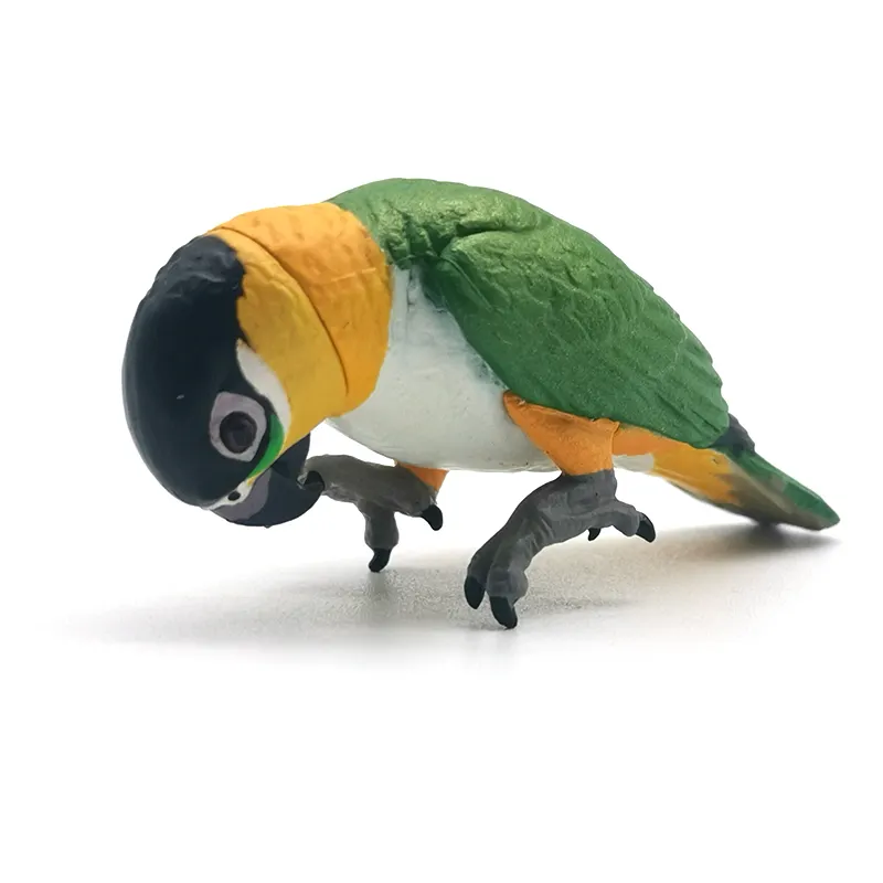 Mainan Pvc Bentuk Burung Beo Peliharaan Warna-warni Kartun Penjualan Laris
