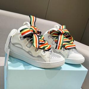 Sneakers de sport décontractées en cuir véritable sur mesure de luxe, respirantes, à bout fermé, pour hommes et femmes - Product Image 1