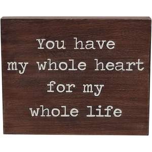 Livi Love Quote – panneau mural décoratif en bois en forme de cœur, 11,8x9,5 pouces, décoration rustique pour la maison, pour la Saint-Valentin - Product Image 4