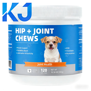 OEM/ODM Glucosamine Chondroïtine pour chiens – Friandises à mâcher souples pour <span class=keywords><strong>la</strong></span> santé des articulations, soutien musculaire, beauté et vitalité – Riches en protéines, sans céréales - Product Image 1