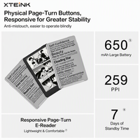 Liseur électronique XTEINK X3 Mini avec écran E-Ink de 3,7 pouces, ultra léger (58 g), lecteur de livres électroniques magnétique de poche pour téléphone portable, fixation au dos