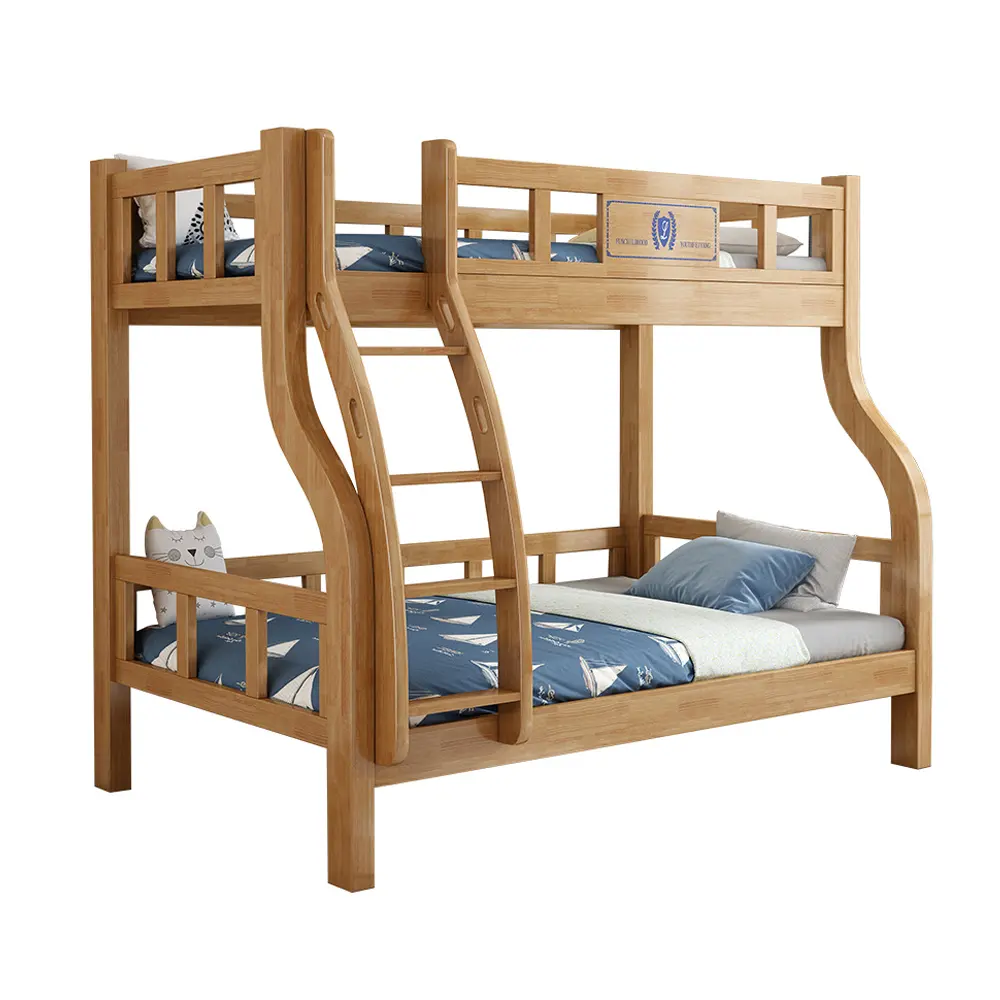 गर्म बिक्री स्कूल चारपाई बिस्तर बच्चे को बिस्तर बच्चों के बेडरूम सेट के लिए अंतरिक्ष की बचत घर बेडरूम फर्नीचर बच्चों के लकड़ी के चारपाई बिस्तर