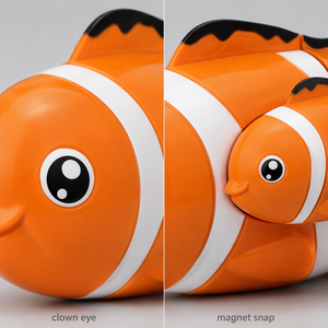 Rongheqiang Magnetisches Eltern-Baby Clownfisch Badespielzeug-Set für Kleinkinder Wasserspielzeug Großhandel OEM ODM Lieferant - Product Image 4