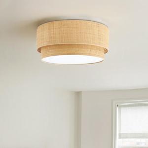 Lámpara de Techo Estilo Japonés Wabi Sabi, Inspirada en la Rafia, Minimalista, LED, Cuidado con los Ojos, Iluminación para Dormitorio, Montaje en Superficie - Product Image 4
