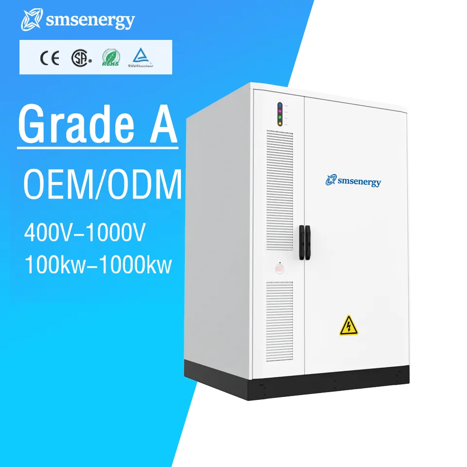 OEM Flüssigkeitskühlung 100 kWh 215 kWh 400 kWh Energiespeicher-Batterie-System industrieller kommerzieller ESS Solarenergiespeicher-Container