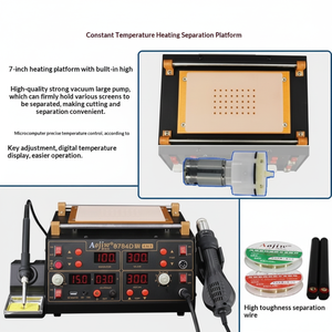 Station de dessoudage à air chaud 4-en-1 de haute qualité 8784D, table de soudage, contrôle de température 3A 15V/220V 5C pour téléphone portable - Product Image 4