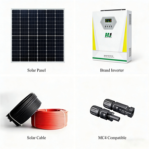Système complet d'énergie de panneau solaire 3,5 kw 6kw 10kw panneau solaire hybride système 5000 <span class=keywords><strong>Watt</strong></span> - Product Image 2