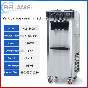 Macchina Professionale per Gelato ad Alta Produzione Commerciale a 3 Gusti per Gelato e Soft Serve per Uso Commerciale - Product Image 1
