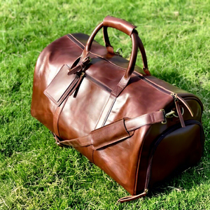 Nouvelle Collection Sac de Voyage Sport en Cuir Véritable avec Compartiment à Chaussures, Grande Capacité, Personnalisable, pour la Salle de Sport et les Week-ends, Résistant à l'Eau - Product Image 1