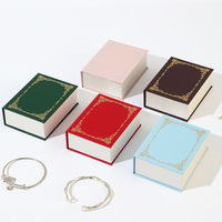 Boîte à bijoux en papier pour cadeaux, boîte à bagues, boucles d'oreilles, pendentifs, colliers, emballage de livres, fabrication en gros DOC
