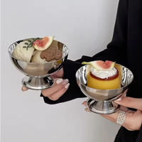 Bar Home Party Benodigdheden IJs Cup Snack Schaal Fruit Yoghurt Taart Bord Snack Schalen Dessert Schaal RVS Salade Schaal