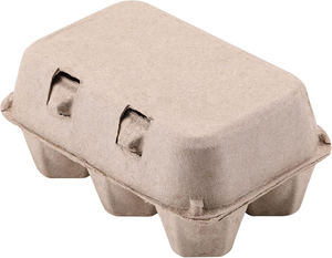 Cartón para Huevos Retro Hecho <span class=keywords><strong>de</strong></span> Pulpa Natural, 6 Piezas por Paquete, Reutilizable, Apto para el Soporte <span class=keywords><strong>de</strong></span> Cartón para Huevos en el Refrigerador. - Product Image 2