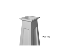 Enveloppe de colonne en mousse PVC blanche traditionnelle, pilier en plastique noir pour la décoration de la maison, durable et écologique