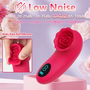 Вибратор Мужской силиконовый в форме розы - Product Image 6