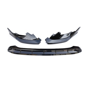 Welta Fashion Upgrade - Lame de pare-chocs avant, diffuseur et spoiler aspect carbone, accessoires auto pour Inspire 2023, noir poli - Product Image 2
