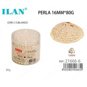 Perla di Ilatone 16mm 80g Colore Bianco per Accessori di Abbigliamento - Product Image 3