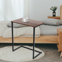 Table d'appoint de chambre à coucher de style design moderne, réglable et pliable, en bois et en métal, pour les meubles de maison dans la chambre à coucher et le salon