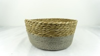 Panier d'algues tissé à la main bon marché et facile à utiliser panier de fleurs panier tissé en corde de coton pour la décoration intérieure