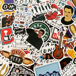 50 pz amici Show Tv adesivo di carta per ragazzi Skateboard bagaglio portatile Notebook - Product Image 4