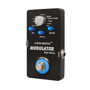 Pédale d'effets numériques pour guitare électrique et basse MOD, boîtier en acier inoxydable, True Bypass, 11 fonctions d'effets pour A-ME01 - Product Image 2