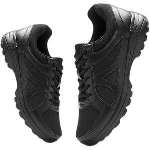 Nuevas Zapatillas de Entrenamiento de Verano Negras para Hombre y Mujer - Parte Superior de Microfibra Transpirable, Suela de Goma, Cierre con Cordones, Protección Laboral, Resistentes al Fuego - Product Image 4