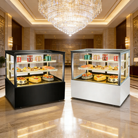 Vitrine réfrigérée pour pâtisserie, comptoir de présentation de gâteaux, armoire réfrigérée pour aliments froids, vitrine pour pâtisserie