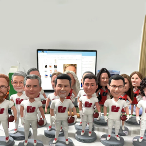 Statuette Personalizzate di Operai Edili, <span class=keywords><strong>Regali</strong></span> di Ingegneria Architettonica, <span class=keywords><strong>Regali</strong></span> Unici per Squadre Sportive, Statuette Bobblehead per Colleghi - Product Image 2